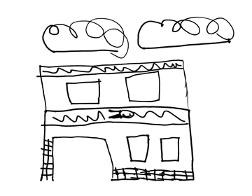 Kindergarten Strese Zeichnung